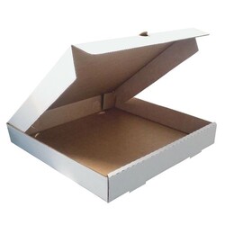 25x25x4 White Pizza Box - 