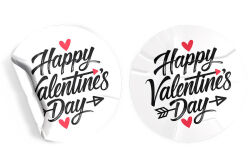 Valentines Day Sticker/Etiket 54 Adet - koliciabla