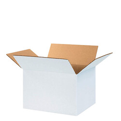 60x40x40cm White Double Corrugated Box - koliciabla